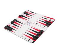 TOPBATHY Set da Backgammon Portatile da Viaggio in Abs Design Compatto e Leggero, Gioco da Tavolo per Viaggi in Aereo e Gite su Strada