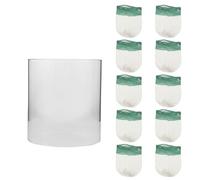 TOPBATHY Set Mantelli per Lanterne a Gas da Esterno, Copertura Paralume Resistente al Fuoco Rete Antivento, Ricambio per Lampade a Cherosene da Campeggio, Sostituzione Facile per attività