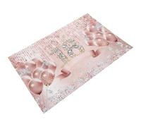 TOPBATHY Sfondo per 18° Compleanno Rosa Oro Palloncini Striscione Decorativo per Festa di Buon Compleanno Layout Scena per Foto e Forniture per Feste Indoors e Outdoors