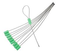 TOPBATHY Sigilli di Sicurezza per Cavi in Acciaio Etichetta Antimanomissione, Fascette Autobloccanti Verdi per Spedizioni, Set da 10 Pezzi, Sigilli a Strappo per Container, Veicoli