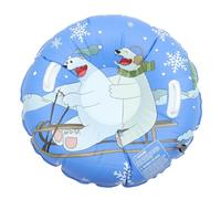 TOPBATHY Slittino Tubo da Neve Gonfiabile per Resistente e Leggero Design Divertente Orso Polare per Attività Invernali All’Aperto e Giochi sulla Neve