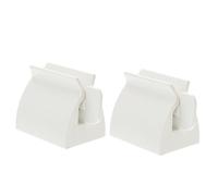 TOPBATHY Spremiagrumi per Dentifricio in Abs Bianco, Dispenser Bagno che Distribuisce Quantità Uniforme Risparmiando Fino al 30%, per Tubetti di Cosmetici e Uso Domestico