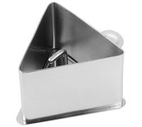 TOPBATHY Stampo per Sushi in Acciaio Inox, Pratico, Triangolo e Cuore | Sushi e Cioccolato, Uso Quotidiano e Cena in Famiglia, Argento, per Amanti del Fai