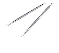 TOPBATHY Strumento Doppia Punta per Cuticole in Acciaio Resistente Raschietto e Spingi Cuticole per Pedicure Professionale e Cura Unghie Utensile Manicure per Rimuovere Residui Colla