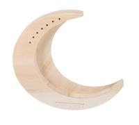 TOPBATHY Strumento Musicale Creativo in Legno per Principianti e Portatile Arpa a Forma di Mezzaluna 7 Corde Superficie Non Rifinita Bordi Arrotondati