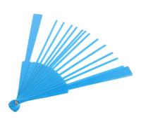TOPBATHY Struttura per Ventaglio Pieghevole con 14 Stecche in Plastica Blu, Riutilizzabile di Facile Montaggio, per Performance Sceniche e Decorazioni da Parete
