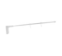 TOPBATHY Supporto per Cartello Magnetico Argento in Lega di Alluminio e ABS Base Stabile senza Foratura, Asta Appendiabiti in Stile Elegante per Classificazione Supermercato