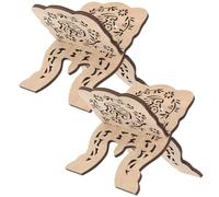 TOPBATHY Supporto per Libri del Corano in Legno 2 Pezzi Leggio Compatto Multifunzionale per Lettura Porta Ricettario da Tavolo Robusto per Ufficio Scuola e Biblioteca