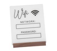 TOPBATHY Supporto Per Logo Di Wireless Cartello Di Wireless Cartello Per Conferenze Con Codice Decorazione Per Hotel Cartelli Verticali Da Tavolo