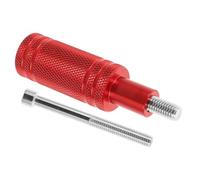 TOPBATHY Supporto per Luce LED da Moto in Lega di Alluminio Rosso, Staffa per Montaggio Fari su Parafango Anteriore, Facile Installazione per Vari Modelli e Uso Modifiche