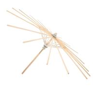 TOPBATHY Telaio per Ombrello di Carta Supporto Stabile in Bambù, Beige | Montaggio Semplice e Affidabile, Accessorio per Decorazione Fotografica e Matrimonio, Ricambio per Ombrelli
