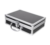 TOPBATHY Valigetta in Alluminio Portatile per Attrezzi con Manico Rinforzato Custodia Multiuso per Lavoro Professionale e Viaggio Robusta e Compatta Nera