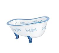 TOPBATHY Vasca da bagno in ceramica Insalatiera Yogurt Gelato Pudding Cup Piatto di latte Portasapone Porta Doccia Bar Sapone Vassoio per la Casa Bagno Cucina
