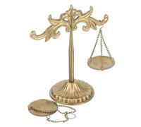 TOPBATHY Vassoio Decorativo per Esposizione e Piccole Decorazioni Scultura Vintage Bilancia e Ufficio