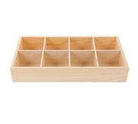 TOPBATHY Vassoio in Legno 8 Scomparti per Piante Succulente, Scatola Organizer Multi-griglia per Vaso, Resistente per Decorazioni Domestiche