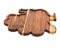 TOPBATHY Vassoio in legno a forma di tacchino - Piatto decorativo in legno per servire, per esporre cibo, per il Ringraziamento, per frutta, antipasti e decorazioni per feste.