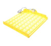 TOPBATHY Vassoio per Incubatrice Automatica 56 Uova in Plastica Giallo Rotazione Automatica per Incubatrice di Pulcini e Uova di Gallina