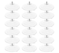 TOPBATHY Ventose Trasparenti con Vite M5*9 * 63 in Pvc Set 20 Pezzi, Ventose Industriali Resistenti per Vetro, Piastrelle e Espositori, Riutilizzabili e Facili da Rimuovere per Uso Domestico