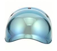 TOPBATHY Visiera per Casco Moto a Tre Bottoni in Pc, Antivento e Resistente | Lente di Ricambio per Visiera Casco, Visione Chiara, Anti Graffio, Attacco Standard a Scatto