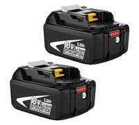 TOPBATT 2 batterie da 5000 mAh compatibili con Makita 18 V BL1850B BL1840 BL1830 BL1850B BL1860B con indicatori LED