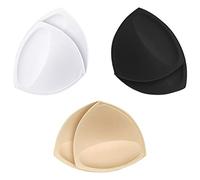 TopBine Inserti per reggiseni rimovibili comodi inserti per reggiseno da donna per bikini top costume da bagno (3 paia), 1 litro.