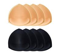 TopBine Inserti rimovibili per reggiseno da donna, comodi inserti per reggiseno sportivo per bikini, costume da bagno, 2 Beige 2 Nero, B / C