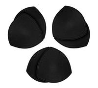 TopBine Inserti rimovibili per reggiseno da donna, comodi inserti per reggiseno sportivo per bikini, costume da bagno, 3 nero, B / C