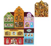 TOPBSFARNY 6 pezzi kit casa delle bambole fai-da-te assemblaggio creativo in miniatura scenario casa delle bambole mini serie del mondo collezione in miniatura puzzle 3D in legno