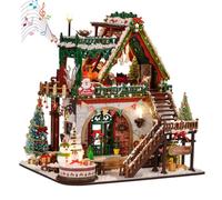 TOPBSFARNY Casa delle bambole in miniatura fai da te con mobili e luci a LED, 3D in legno per casa delle bambole, kit regalo per Halloween e Natale (stile C)