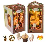 TOPBSFARNY Creatività libro nook kit fai da te in miniatura kit per la casa delle bambole puzzle in legno 3D, decorazione per la casa delle bambole per adulti da costruire regalo