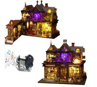 TOPBSFARNY Kit casa in miniatura fai da te, kit per la casa in miniatura con mobili, kit per la casa per le donne per costruire decorazioni natalizie di Halloween, regali per la famiglia o gli amici