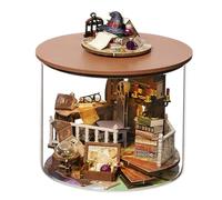TOPBSFARNY Kit di modelli fai da te Kit casa delle bambole Kit casa in miniatura Modello con luci a LED e kit per casa delle bambole per Time Cottage (Magic Hut) (B032)