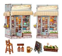 TOPBSFARNY Set di puzzle in legno 3D, decorazione per scaffali per ragazzi e adulti (SL36)