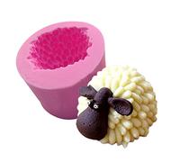 TOPBSFARNY Stampi in silicone a forma di pecora animale fai da te per sapone fatto a mano stampi da forno 3D Art Natale compleanno torta decorazione strumenti da forno