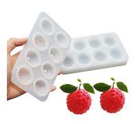 TOPBSFARNY Stampo in silicone a forma di litchi per torte, 8 fori, per budino di frutta, gelatina, pasticceria, gelato, mousse, torte