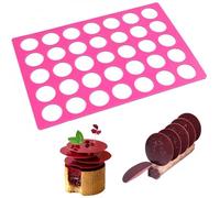 TOPBSFARNY Stampo in silicone per cioccolato, motivo circolare, per fondente e cioccolato
