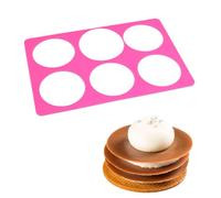 TOPBSFARNY Stampo in silicone per cioccolato, motivo pizzo cavo, fondente, cioccolato, torte, pasticceria, decorazione per dessert, stampi in silicone (cerchio da 8 cm)