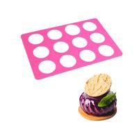 TOPBSFARNY Stampo in silicone per cioccolato, motivo pizzo cavo, per fondente, cioccolato, torte, pasticceria, dessert, decorazione (12 cavità)