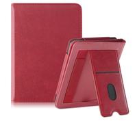 TOPCASE Custodia per Kobo Clara Colour/BW/Kobo Clara 2e/Tolino Shine 4 eReader 6" con funzione leggio e slot per schede, colore: Rosso