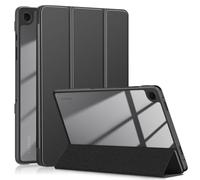 TOPCASE Custodia per Samsung Galaxy Tab A9 Plus 11 pollici 2023 cover trasparente retro in policarbonato TPU antiurto tre pieghe supporto con auto guardia/sonno, nero
