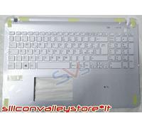 Topcase Palmrest Poggiapolsi con Tastiera Bianca per Notebook Sony SVF152A29M