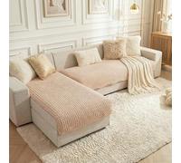 TOPCHANCES Copridivano 2 Pezzi Velluto a Coste,2026 Universale Copridivano Antiscivolo Adatto Animali Domestici Copertura Protettiva Per Divano Del Copridivani Soggiorno,Cammello,M: 90x160+90x210cm