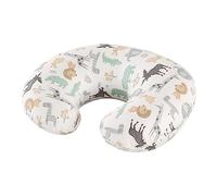 Topchances Cuscino per gravidanza e allattamento, multifunzionale, con federa in 100% cotone, a forma di U, regalo per mamme, lavabile, motivo: mondo degli animali