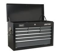 Topchest 9 Cassetti Con Guide A Sfera - Nero/Grigio | AP2509B Sealey Nuovo