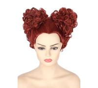 Topcosplay Parrucca Cosplay parrucca da strega per donne parrucca rossa marrone per le donne costume di Halloween
