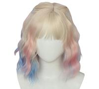 Topcosplay Parrucca lunga treccia nera intrecciata Cosplay parrucca per Halloween Carnevale (parrucca bionda per adulti)