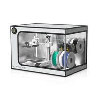 TOPCUBE Custodia per stampante 3D per Bambu Lab A1 Mini Combo, telaio in acciaio inox con luce LED, ignifugo e antipolvere, riduzione del rumore a temperatura costante, 735 x 495 x 495 mm