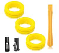 TOPCZY 3 Pezzi qualità Silicone O Rings Soda Machine Guarnizioni, Anello Guarnizioni Cilindro Soda con Strumento di Apertura, Guarnizioni per Bombole CO2 per Creatore di Soda