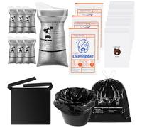 TOPCZY 5-Piece Set Sacchetto Sanitario di Emergenza, Sacco urina monouso, Sacchetti WC Portatile, Buste Spazzatura Piccole, Sacchetti WC Portatile, Sacchetti USA e Getta Super assorbenti