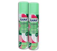 TOPDeal Confezione da 2 shampoo a secco ISANA da viaggio, dimensioni 2 x 75 ml